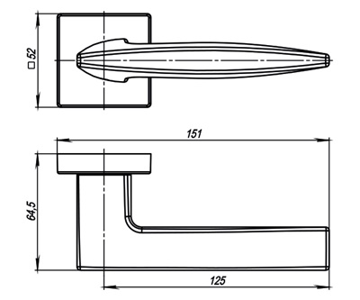 РУЧКА РАЗДЕЛЬНАЯ SQUID USQ9 SN-3 МАТОВЫЙ НИКЕЛЬ РУЧКА РАЗДЕЛЬНАЯ SQUID USQ9 SN-3 МАТОВЫЙ НИКЕЛЬ